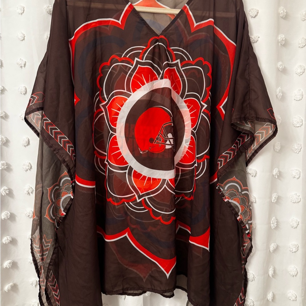 Littlearth Trace Caftan One Size Officially Licensed Team Spirit Coverup - Picture 3 of 5
